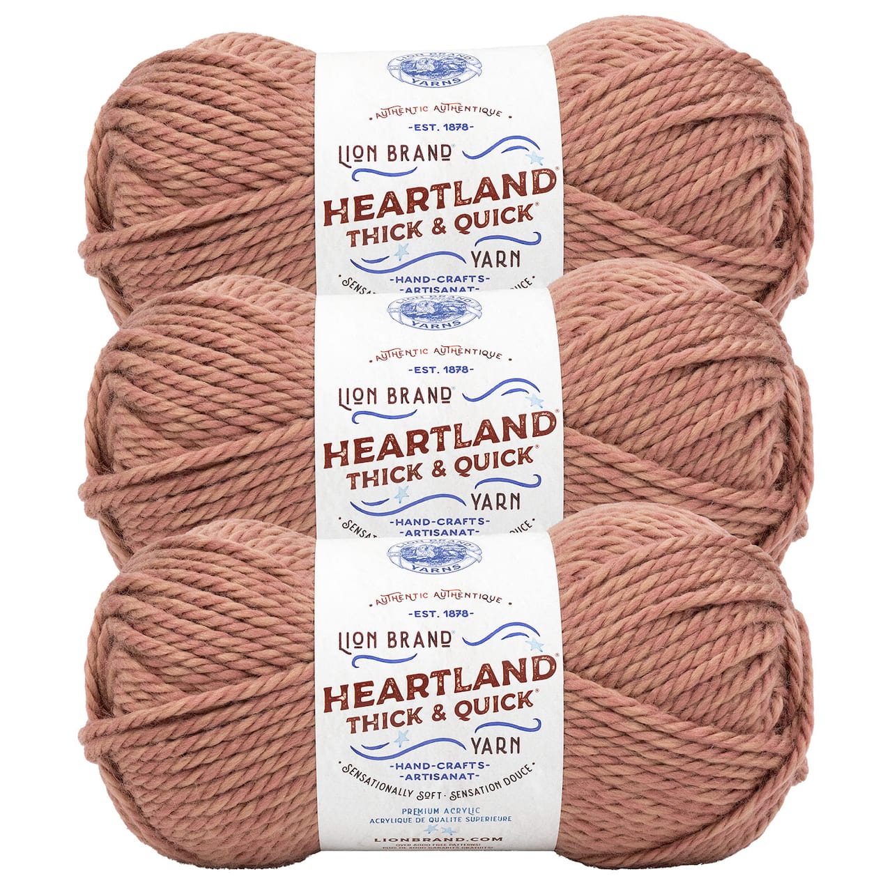 3 Pack Lion Brand® Heartland® Thick & Quick® Yarn